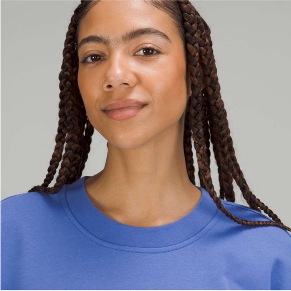 NWT Size 6 Lululemon Perfectly Oversized Crew in Wild Indigo - Picture 4 of 9